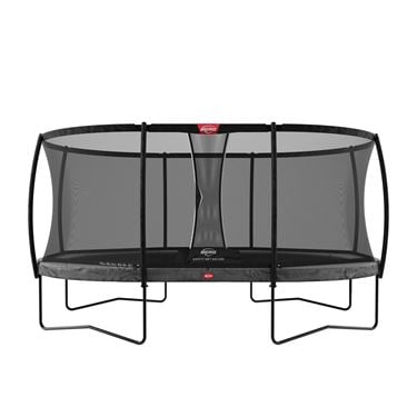 Bilde av BERG Grand Champion Trampoline inkl. deluxe sikkerhetsnett. Oval 470x310cm, Grå