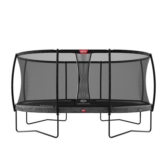 Bilde av BERG Grand Champion Trampoline inkl. deluxe sikkerhetsnett. Oval 470x310cm, Grå
