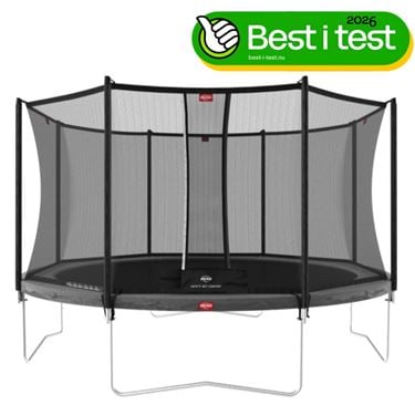 Bilde av KAMPANJE - BERG Favorit Trampoline inkl. sikkerhetsnett. 430cm, Grå