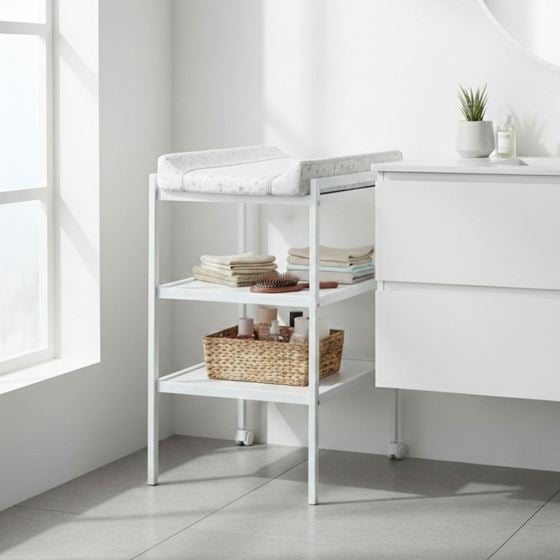Bilde av PETITE&MARS Stellebord til baby - Hvit Tre