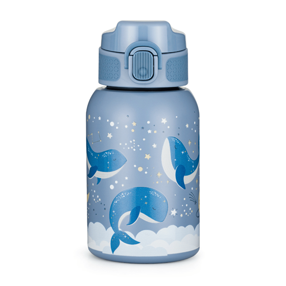 Bilde av PETITE&MARS Drikkeflaske Barn, Whale 350ml, Rustfritt Stål
