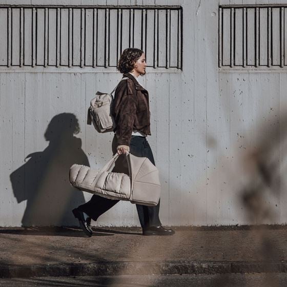 Bilde av Sebra Bærebag med Kalesje, 3-i-1, Morning Beige Melange