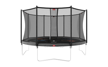 Bilde av BERG Favorit Trampoline Levels inkl. sikkerhetsnett. 430cm, Grå