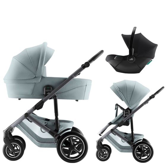 Bilde av Britax Smile 5Z Barnevogn med Bilstol Baby-Safe Core - Style Harbour Blue