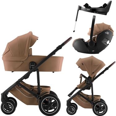 Bilde av Britax Smile 5Z Barnevogn med Bilstol Baby-Safe Pro og base - Lux Warm Caramel