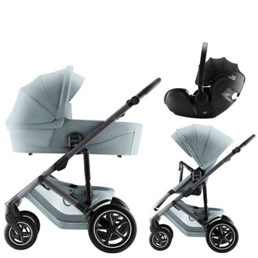 Bilde av Britax Smile 5Z Barnevogn med Bilstol Baby-Safe Pro - Style Harbour Blue