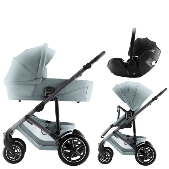 Bilde av Britax Smile 5Z Barnevogn med Bilstol Baby-Safe Pro - Style Harbour Blue