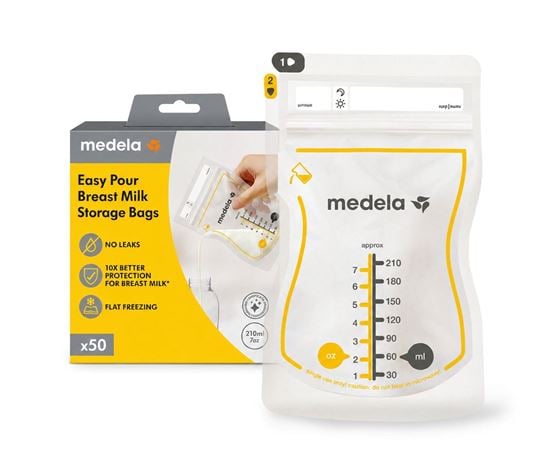 Bilde av Medela Easy Pour Oppbevaringspose til morsmelk, 50stk