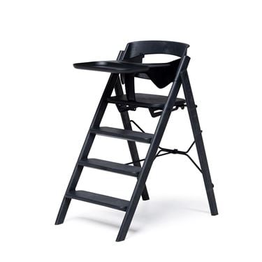 Bilde av KAOS KLAPP Sammenleggbar Barnestol med spisebrett og bøyle, Charcoal Black