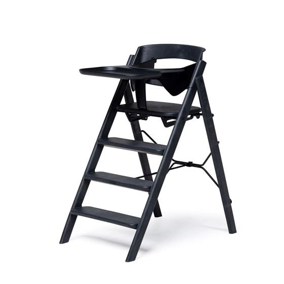 Bilde av KAOS KLAPP Sammenleggbar Barnestol med spisebrett og bøyle, Charcoal Black