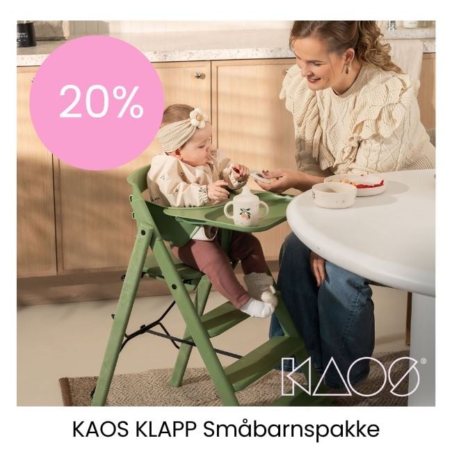 Kupp KAOS KLAPP Barnestol med sikkerhestbøyle og spisebrett!