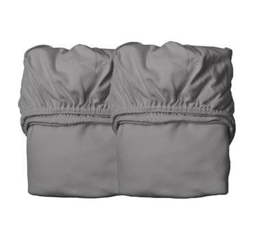 Bilde av Leander Laken til babyseng, Økologisk, 2 pk, Cool Grey