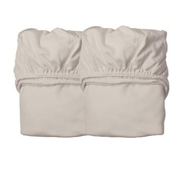 Bilde av Leander Laken til babyseng, Økologisk, 2 pk, Cappuchino