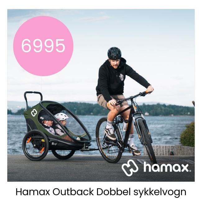 Sykle til jobb og barnehage? Kjøp den testvinnende sykkelvognen fra HAMAX til markedets beste pris!