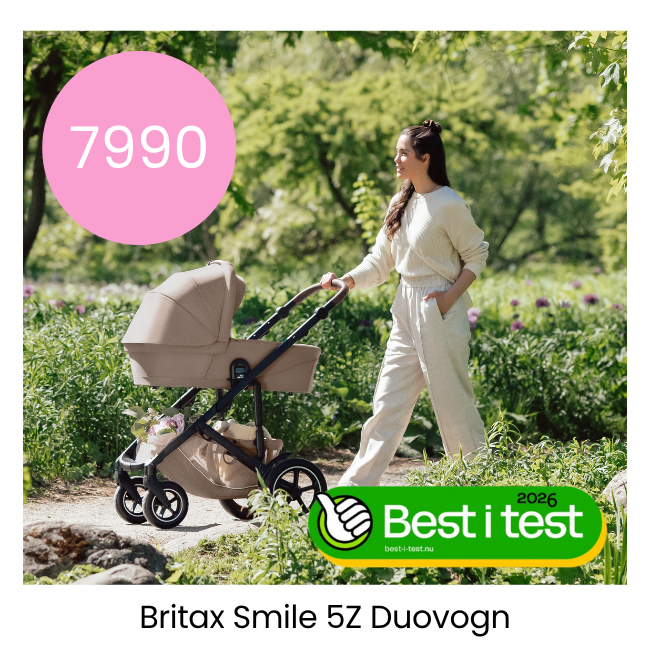 Gjør et kupp på testvinneren Britax Smile 5Z Barnevogn