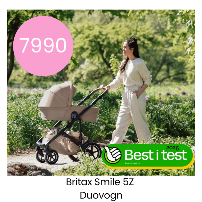 Gjør et kupp på testvinneren Britax Smile 5Z Barnevogn