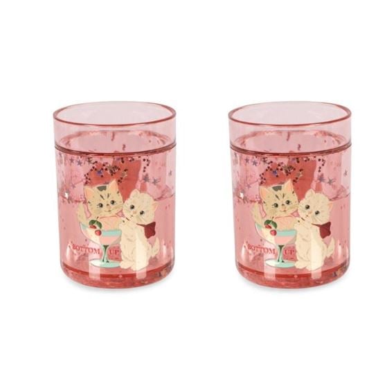 Bilde av Konges Sløjd Glitterkopper 2-pk, Rose Cat