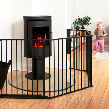 Bilde av BabyDan Flex XL, Sort Sikkerhetsgrind / Peisgrind