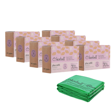 Bilde av Korbell Bleiepose refill til Plus Bleiebøtte (XL), 24 pakning