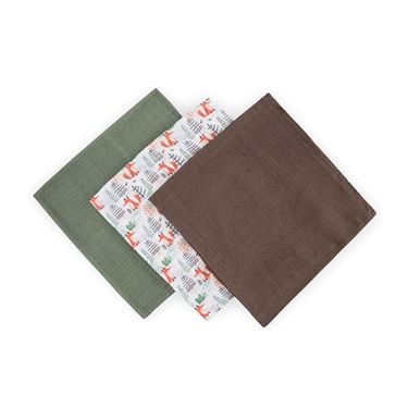 Bilde av Petite&Mars Musselinkluter, 3pk Forest
