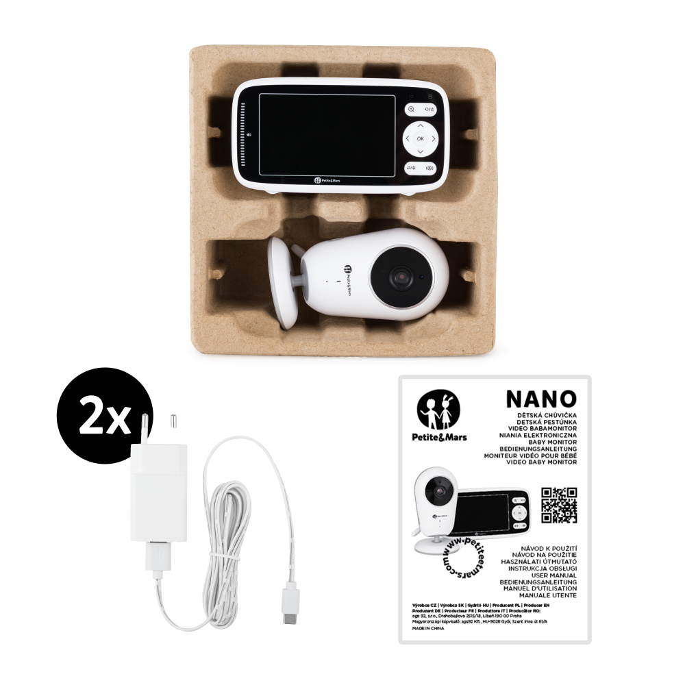 Petite&Mars Babycall med Kamera - Nano4