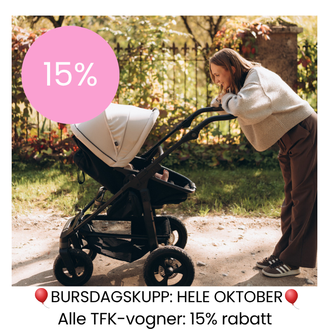Bursdagskupp: Alle TFK-vogner -15%