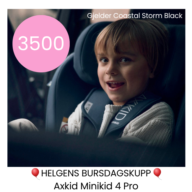 Bursdagskupp: Axkid Minikid 4 Pro - kun 3500.-