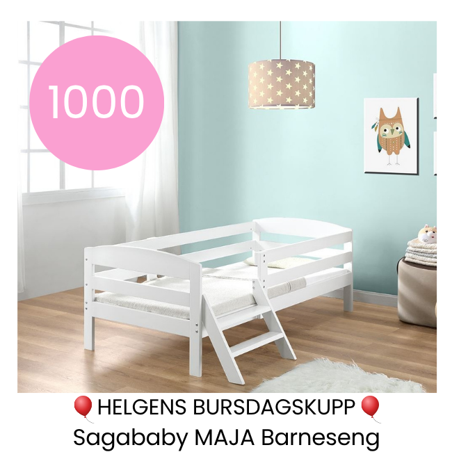 Barnesengen Maja fra Sagababy - inkludert sengehest!