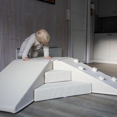 Bilde av Sagababy Soft Play Hjørnesett, Lux Warm/Cream Kunstskinn