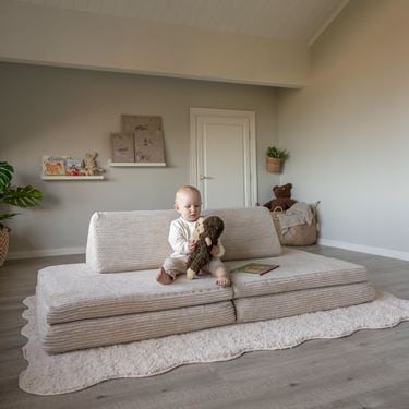 Bilde av Sagababy Soft Play Lekesofa, Kordfløyel Beige